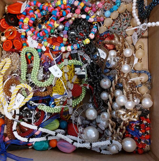 Lots and lots of jewellery has been donated for the sale. Picture: Supplied