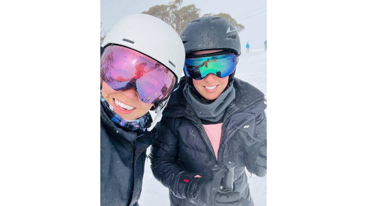 Grace and Jess share a love of snow sports. Picture: Supplied