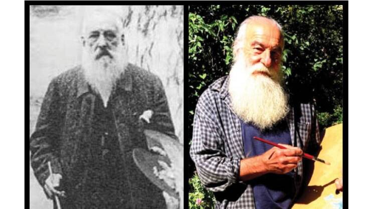 Separated at birth? Claude Monet (left) and Well Station's Dennis Rose.