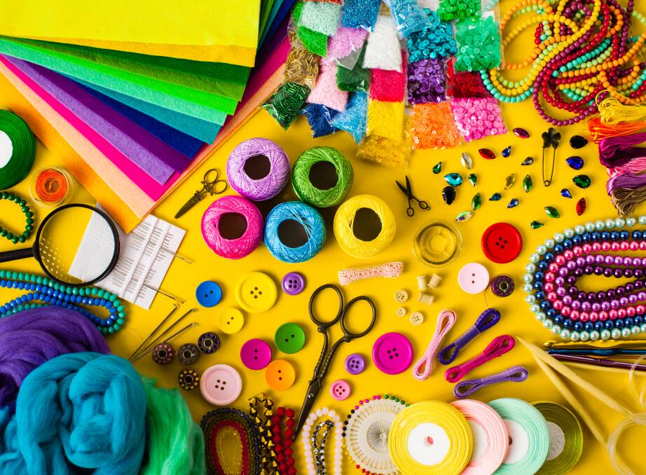 Craft supplies and a rainy day - a perfect combination. Picture: Shutterstock