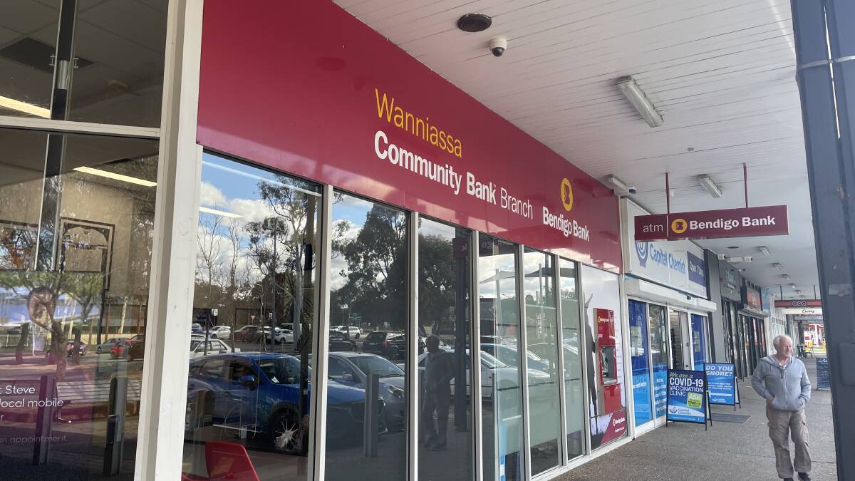 The Bendigo Bank branch at Wanniassa will close on September 29. Picture by Megan Doherty