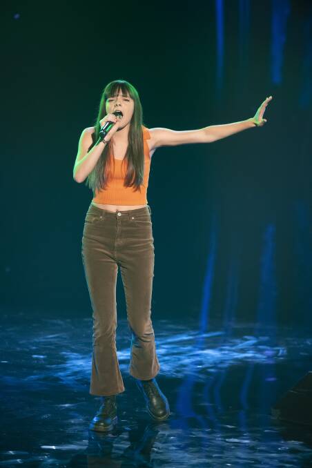 The Gungahlin teen said a lot of work went on before she performed in the blind auditions.