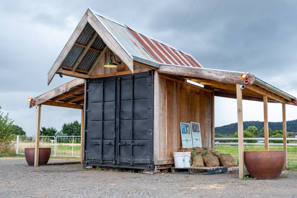 The new farm gate shop at Majura Valley Free Range Eggs. Picture: Supplied