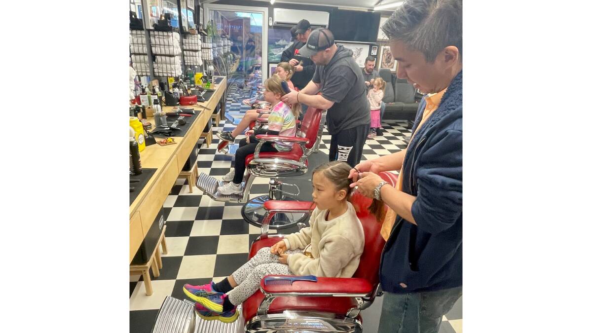 Dirty Chops Barber at Pialligo is holding a daddy and daughter hair workshop. Picture: Supplied