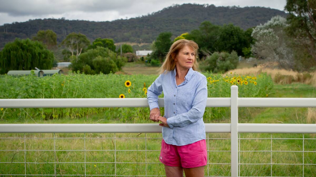 Ann McGrath says Canberrans need to be aware of what is at stake as part of the East Canberra planning strategy. Agricultural land in the Majura Valley could be replaced with light industrial estates. Picture by Elesa Kurtz