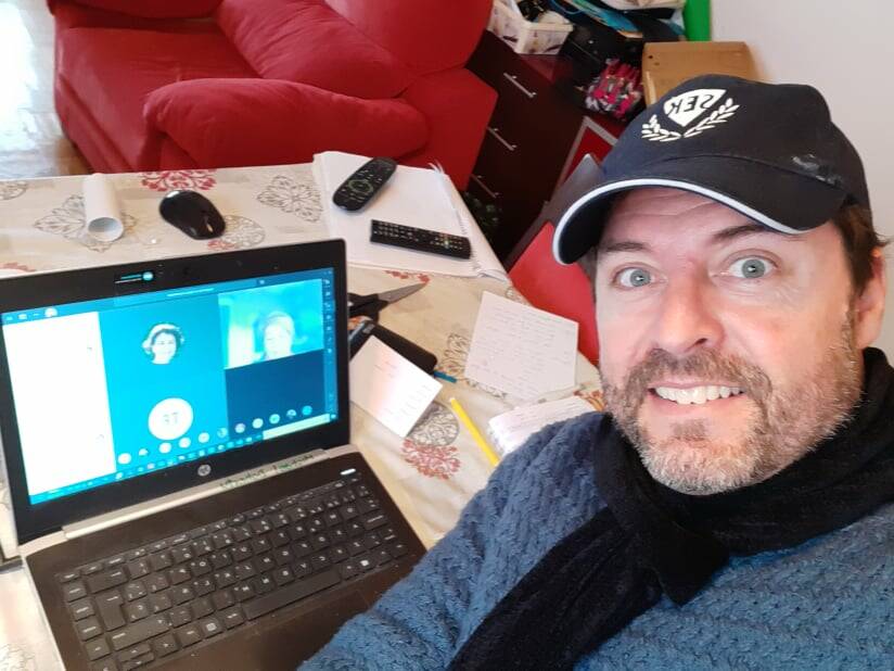Michael is a teacher at an international school in Madrid. He has been teaching remotely since mid-March.