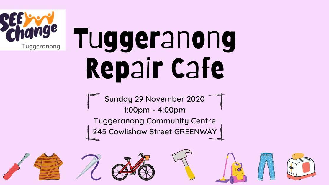 Tuggeranong Repair Cafe open Sunday