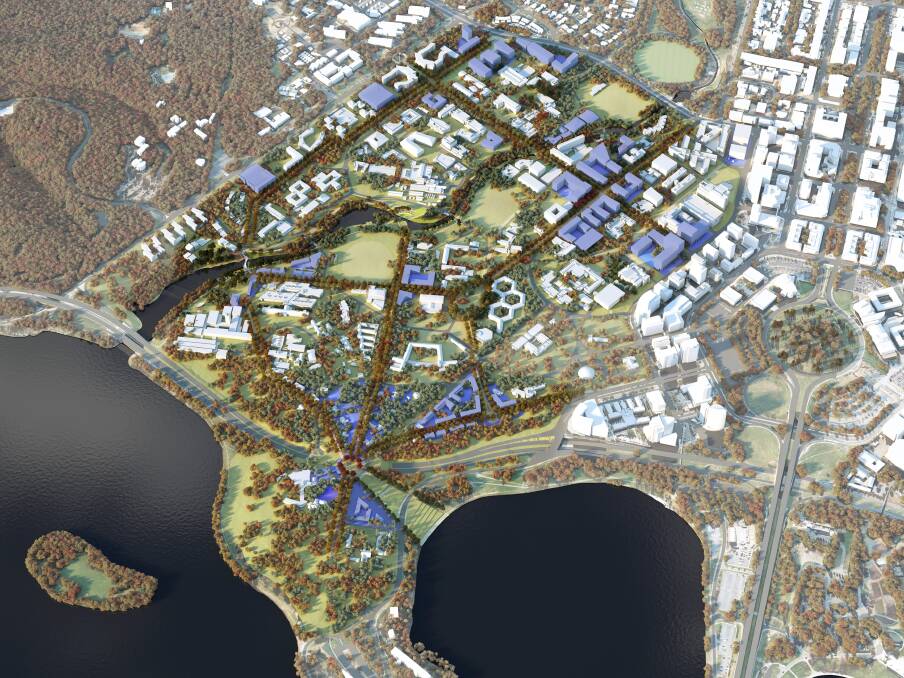 An aerial perspective of the masterplan. Picture: supplied