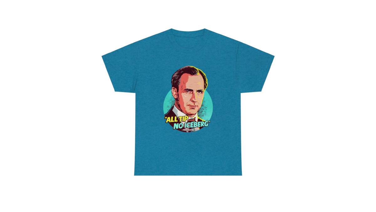 The Nordacious Paul Keating tee. Picture supplied