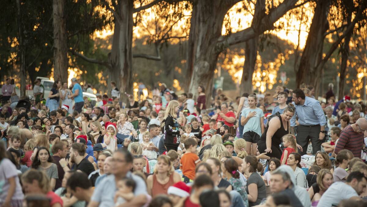 Carols by Candlelight at Stage 88 in Commonwealth Park in 2018. Picture by Sitthixay Ditthavong