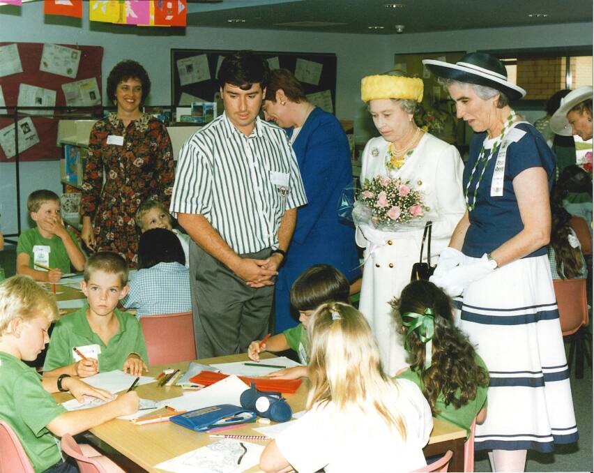 Queen Elizabeth visited Bonython Primary School in 1992. Picture supplied
