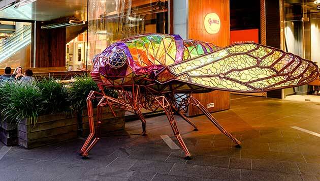 One of the not so Mini-Beasts being displayed around the Canberra Centre. Picture: Supplied