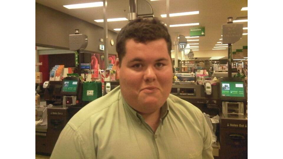 Nicholas worked at Woolworths at Kippax for almost 15 years. Picture supplied 