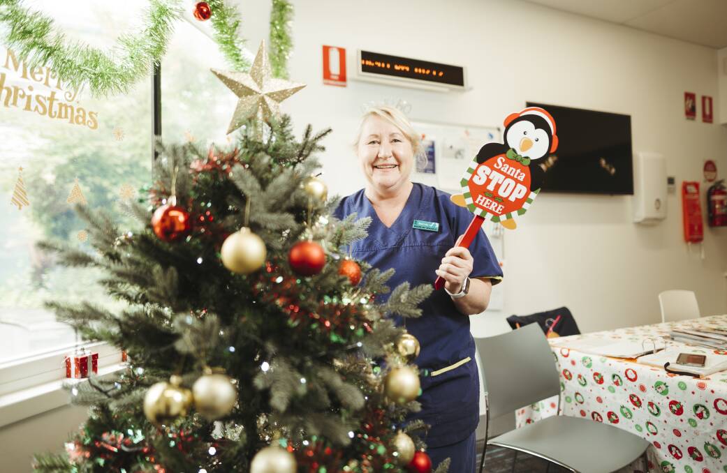 Belinda said some patients are very appreciative of staff working on Christmas Day, others don't even register it is Christmas. Picture: Dion Georgopoulos