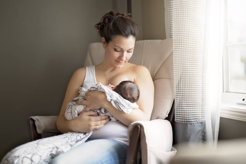 The typical picture of a breastfeeding mum but some times mums can express their milk and feed it to their baby in a bottle or use donated milk. Picture: Shutterstock