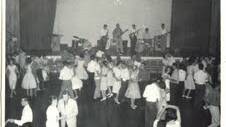 The Corvettes - including George Lazenby - performing at the then Turner Police Boys' Club in 1961. Picture supplied 