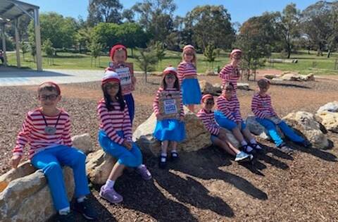 Where's Wally got a good run at Wanniassa Hills Primary School. Picture: supplied