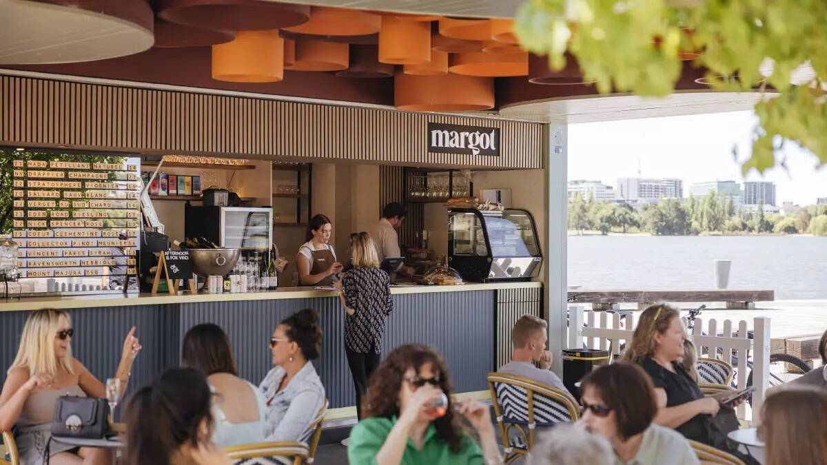 Nick Tyrrell and James Souter joined forces to open the Margot cafe and bar on the shores of Lake Burley Griffin. Picture supplied 