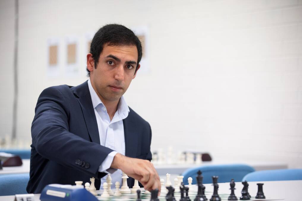 Shervin Rafizadeh at the Canberra Chess Club headquarters in Phillip. Picture: Sitthixay Ditthavong