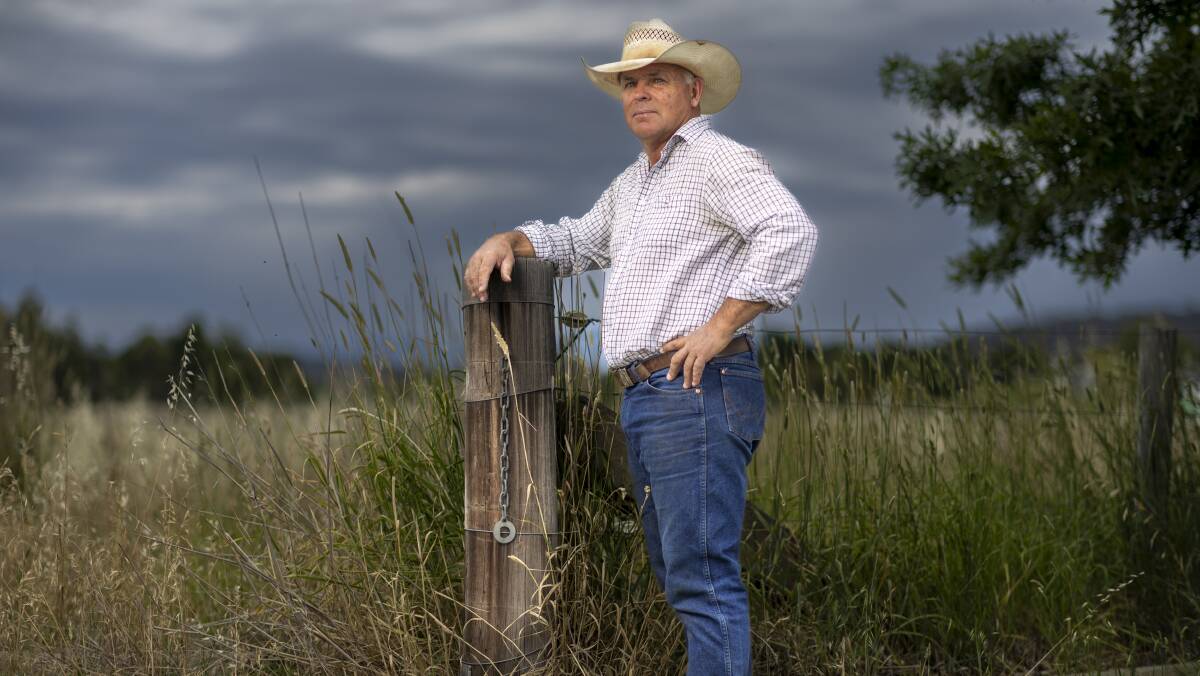 Majura Valley farmer Paul Keir. His family has farmed in the valley since 1956. Picture by Gary Ramage