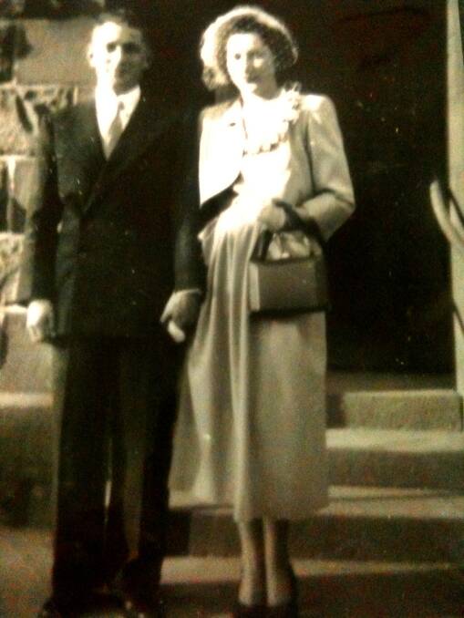 Mr Tully sold some lambs to fund the wedding in 1951 while Mrs Tully made her own dress. Picture: Supplied