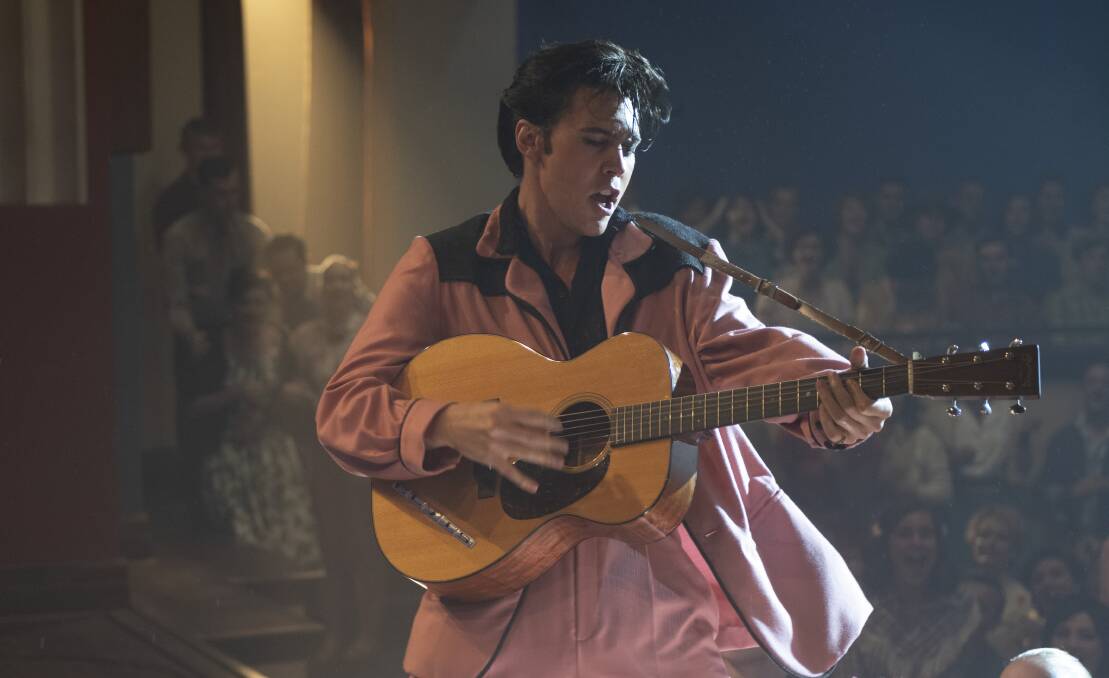 Austin Butler in scene from Elvis, the 2022 biopic directed by Australian Baz Lurhmann. Picture by Warner Bros