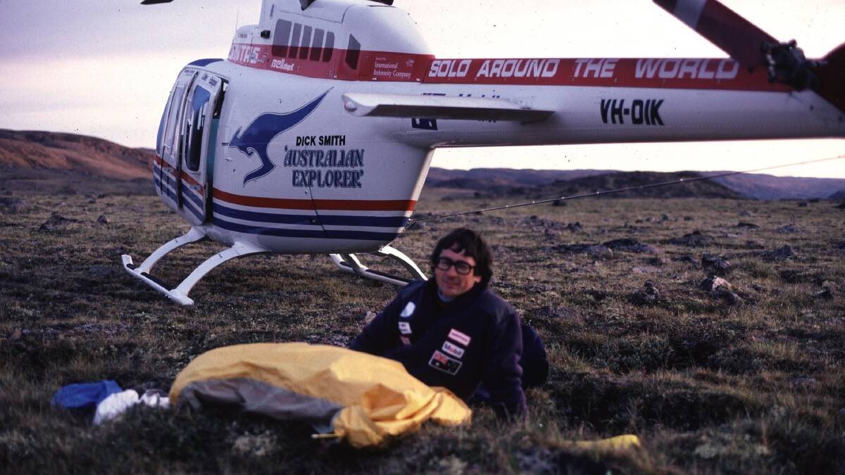 "Forced down on the Meta Incognita Peninsula just after crossing Hudson Strait in Canada on my first world solo flight (1982-83). I spent the night out, without a gun, and found out later I had risked being eaten by a polar bear." Picture" Supplied