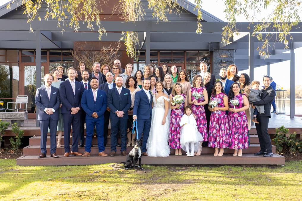Family and friends travelled from interstate for the wedding which was held at 8am on Friday. Picture: Sitthixay Ditthavong