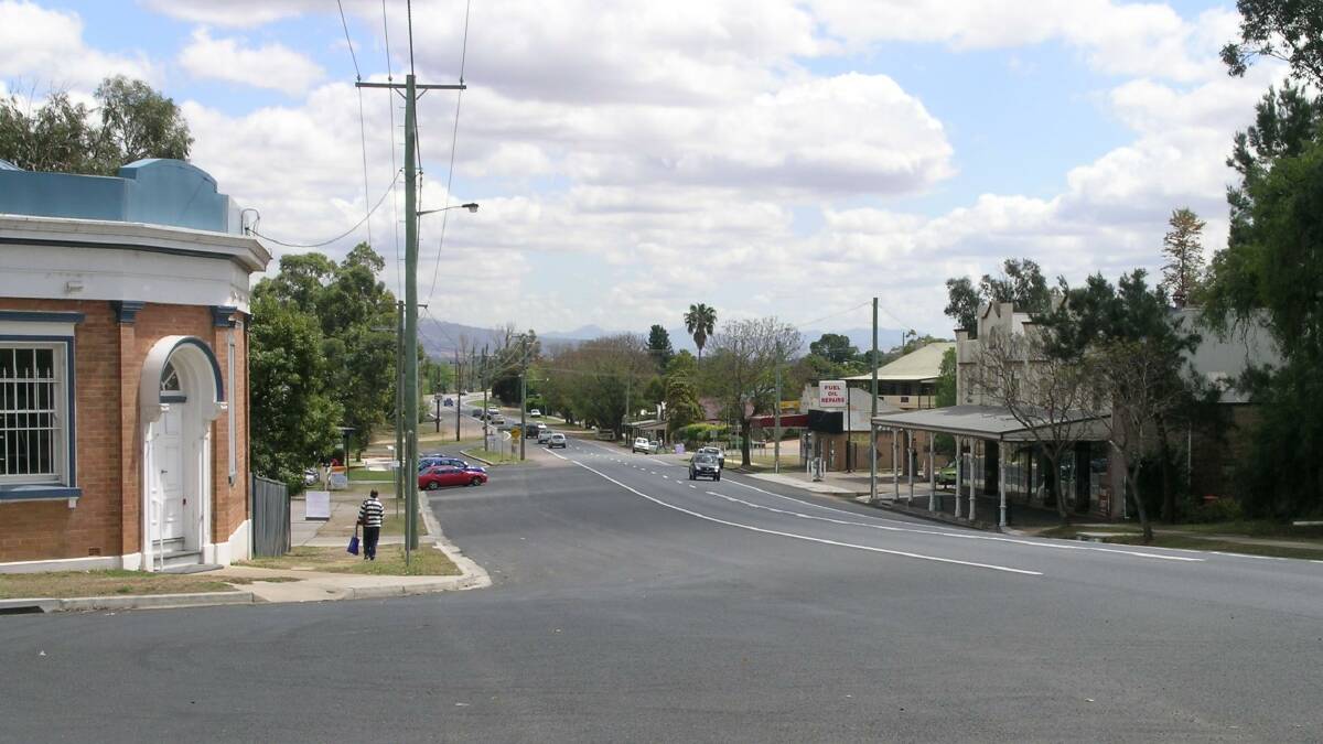 The main street of the country town where I went to school. Not exactly Pitt Street.