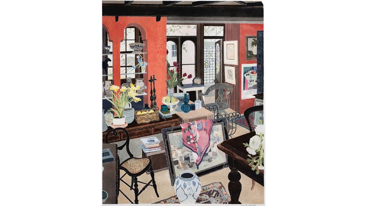 Cressida Campbell, Margaret Olley interior, 1992, Private collection Cressida Campbell