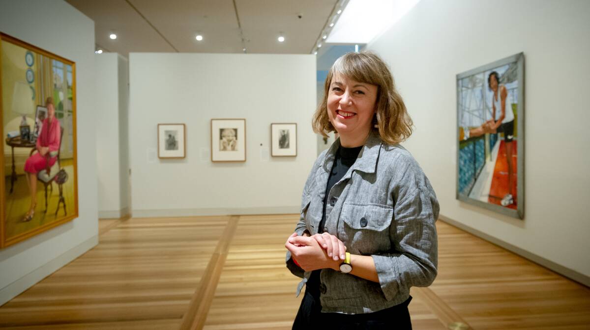 Stephanie Carlton at the National Portrait Gallery in Canberra on Friday. Picture: Elesa Kurtz
