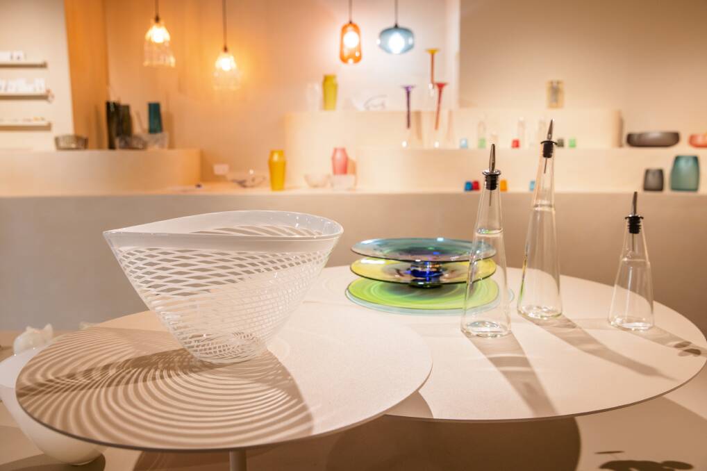 The redesign of the shop had to ensure a variety of different glass could be showcased. Picture: Sitthixay Ditthavong
