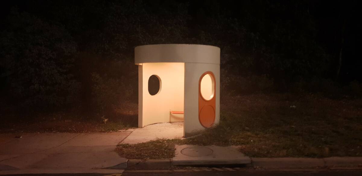 One of the lit up bus shelters. Picture: Supplied