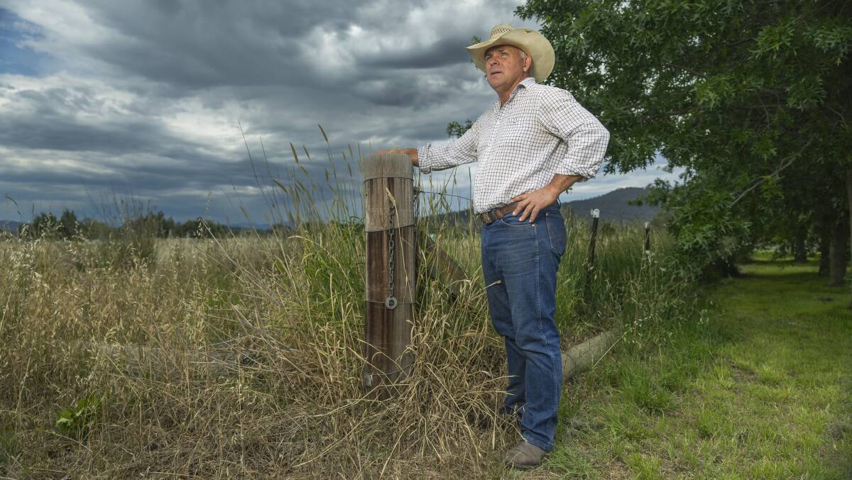 Paul Keir's family has farmed in the Majura Valley since 1956. Picture by Gary Ramage