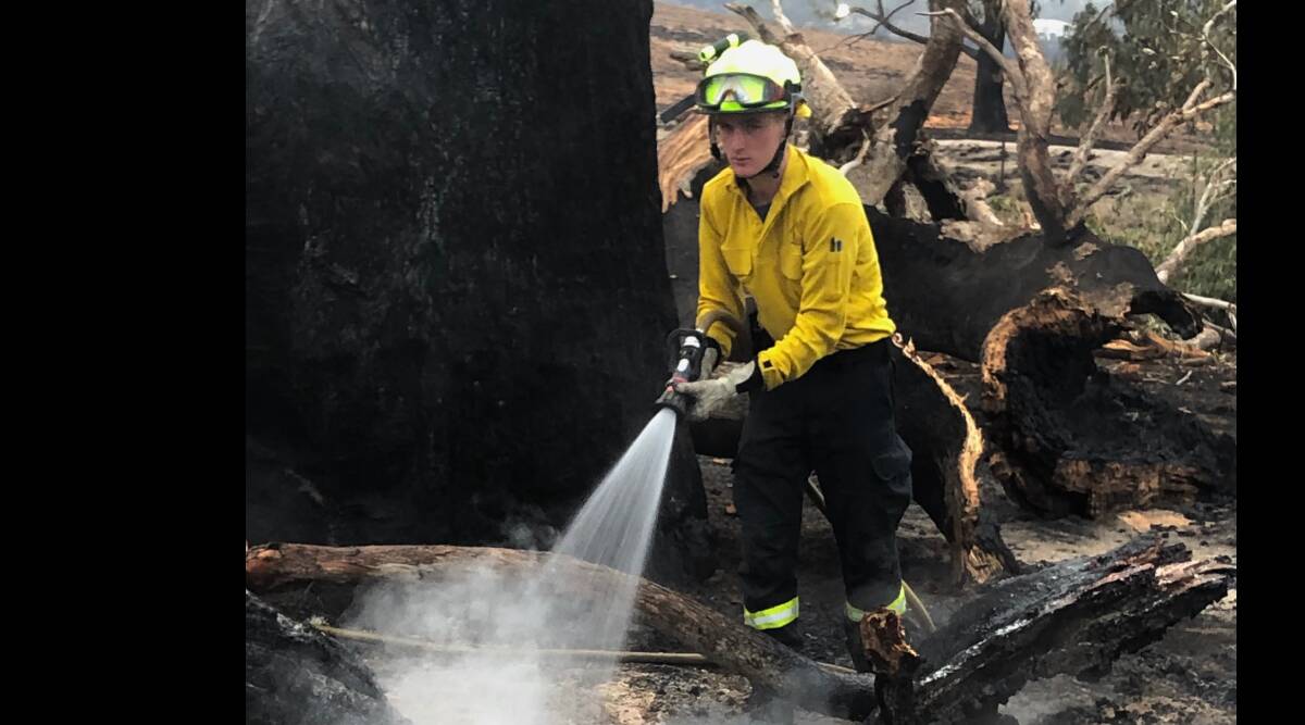 Joel Doble, a member of the Hall brigade of the ACT Rural Fire Service, won the volunteer section of the awards. Picture: Supplied