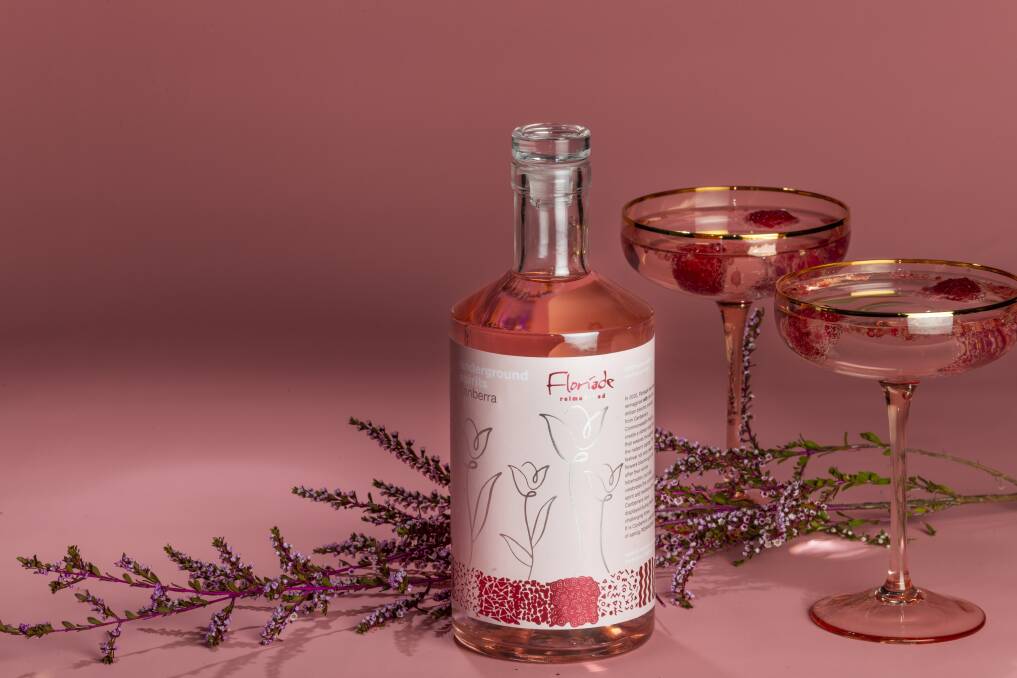 Pink gin for Floriade. Picture: Supplied