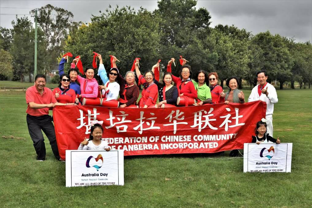 The Chinese community of Canberra is getting behind Australia Day. Picture: Supplied