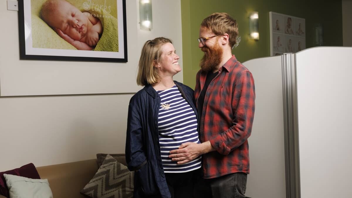 Jacqueline Bradley and Matthew Nightingale are having their first baby at the birth centre.