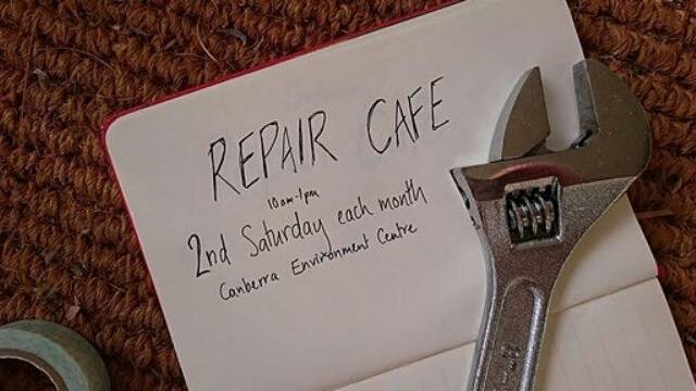 The Repair Cafe will be held at the Canberra Environment Centre this Saturday. Photo: Supplied. 