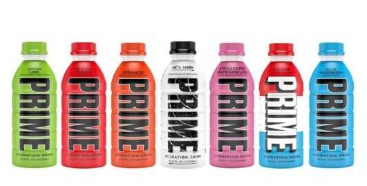 The Prime drinks promoted by YouTubers Logan Paul and KSI. Picture supplied