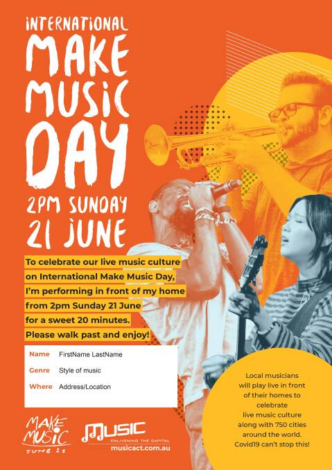 Musos called on to 'do a banger on their balcony' for International Make Music Day