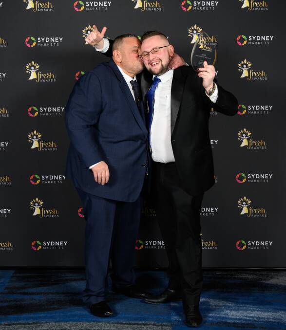 Frank and Joel this year after Go Troppo won the Providore of the Year at the Sydney Markets' Fresh Awards. Picture supplied 