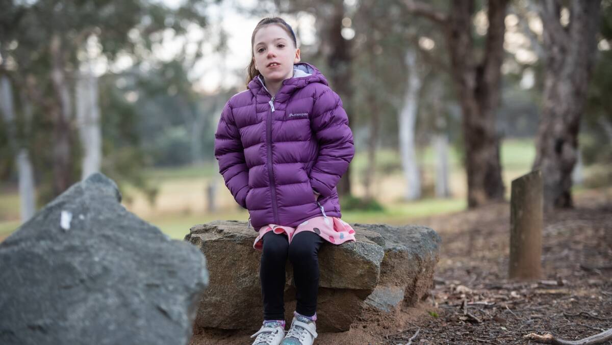 Ashley attends grade three at a mainstream school but with a lot of support and outside therapies. Picture by Karleen Minney 
