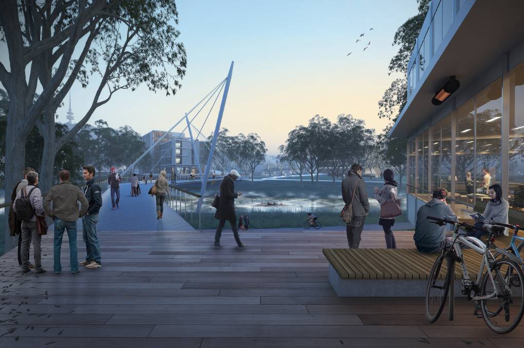 A render of what the masterplan has in store for the ANU. Picture: supplied