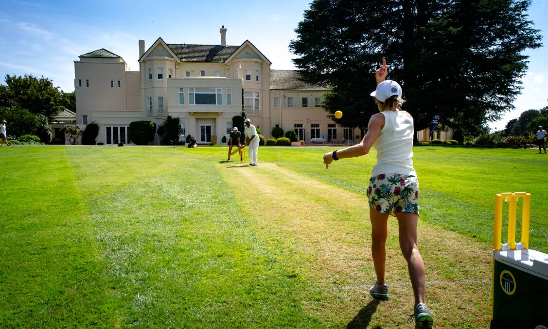 Government House provided a stunning location for the Batting for Change match on Thursday. Picture: Elesa Kurtz