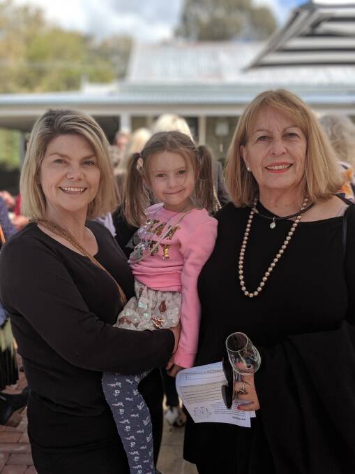 Sarah McDougall and mum Marylou Pooley and daughter Eloise, now six, in 2019. Picture: Megan Doherty