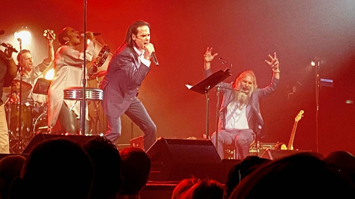 Nick Cave and Warren Ellis on stage last year. Picture: Palma Sabina