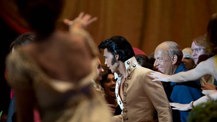Austin Butler in character as the older Elvis. Picture by Warner Bros