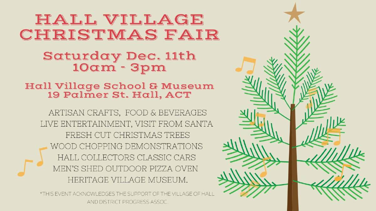 Hall Village Christmas Fair on Saturday