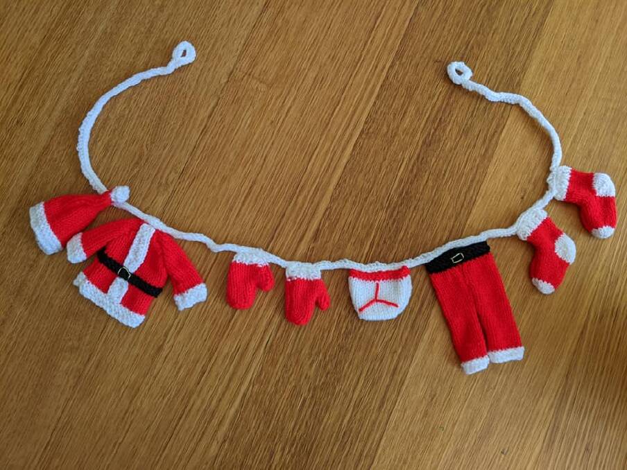 A very cute Santa's clothesline.